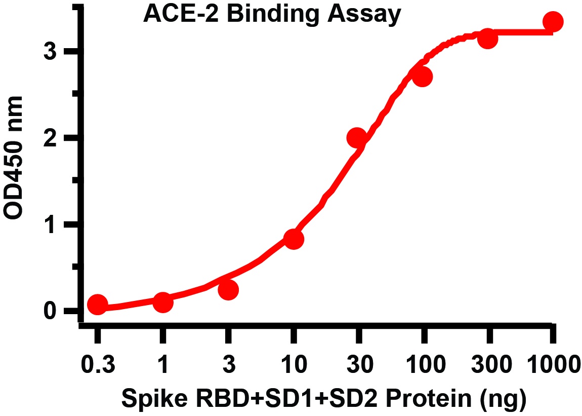 SARS-CoV-2 (COVID-19) Spike RBD + SD1 +SD2 Recombinant Protein