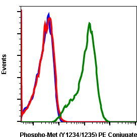 Phospho-MET(Tyr1234/1235) (6F11) rabbit mAb PE conjugate Antibody