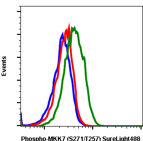 Phospho-MKK7 (ser271/Thr275) (R4F9) rabbit mAb SureLight 488 conjugate
