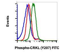 Phospho-CrkL (Tyr207) (G4) rabbit mAb FITC conjugate Antibody