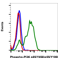 Phospho-PI3 Kinase p85 (Tyr458)/p55 (Tyr199) (1A11) rabbit mAb PE conjugate Antibody