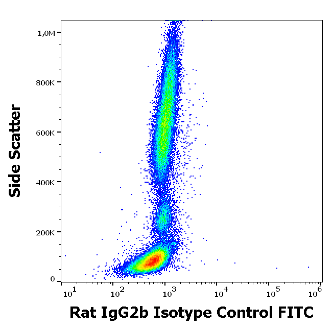 Rat IgG2b isotype control antibody (FITC)