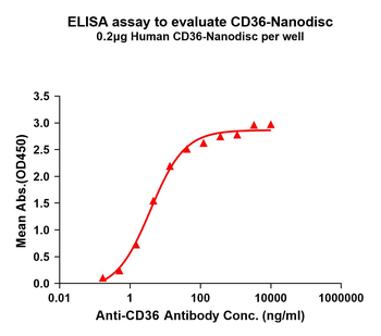Human CD36 full length protein-synthetic nanodisc