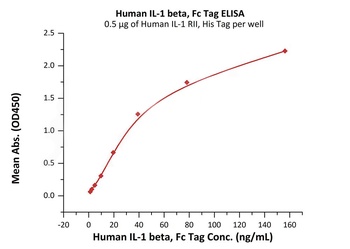 Human IL-1 beta Protein, Fc Tag
