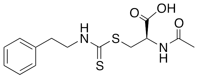 N-Acetyl-S-(N -phenethylthiocarbamoyl)-L-cysteine