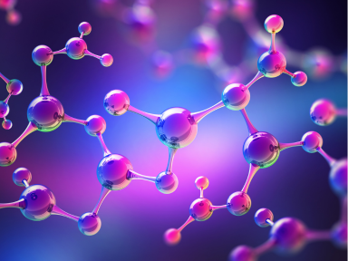 purple molecules