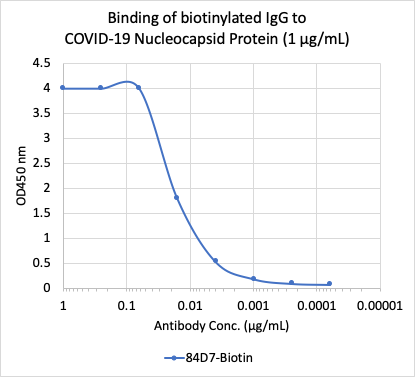 SARS-CoV-2 NP (84D7) rabbit mAb Biotin Conjugate