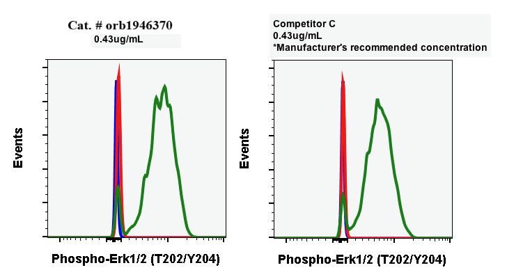 Phospho-p44/42 MAPK (Erk1/2) (Thr202/Tyr204) (A11) rabbit mAb Antibody