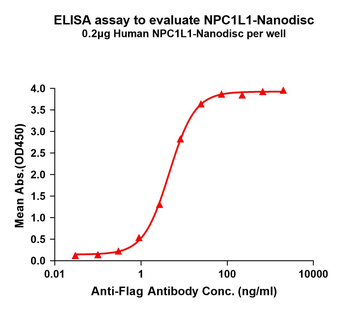 Human NPC1L1 full length protein-synthetic nanodisc