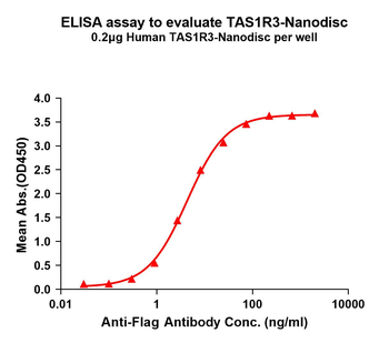 Human TAS1R3 full length protein-synthetic nanodisc