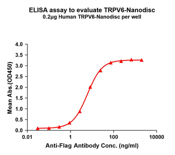 Human TRPV6 full length protein-synthetic nanodisc