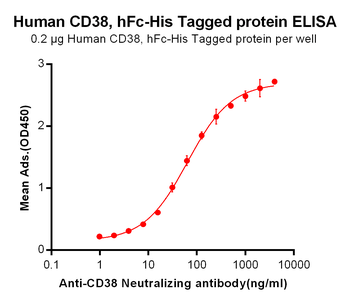 Human CD38 Protein, hFc-His Tag