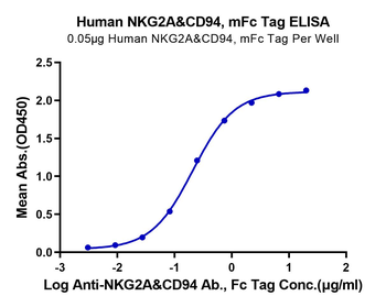 Recombinant human NKG2A & CD94 protein, C-mFc (HEK293)