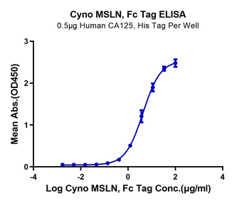 Recombinant Cyn. monkey Mesothelin / MSLN protein, C-hFc (HEK293)