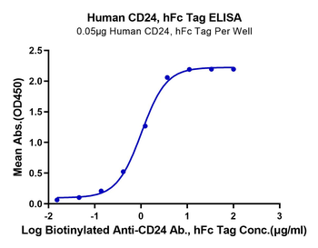 Recombinant human CD24 protein, C-hFc (HEK293)