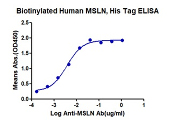 Recombinant human Mesothelin, C-His-Avi (HEK293), Biotin conjugated