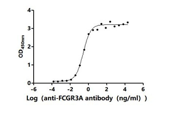 Recombinant Human Low affinity immunoglobulin gamma Fc region receptor III-A (FCGR3A), partial (Active)