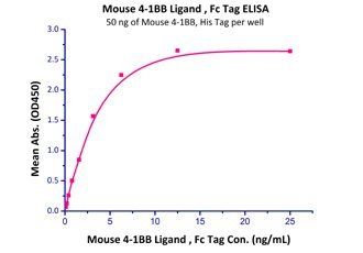 Mouse 4-1BB Ligand Protein, Fc Tag