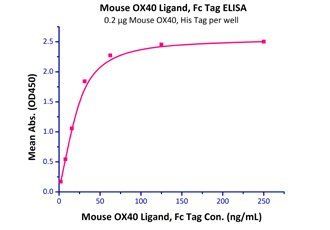 Mouse OX40 Protein, His Tag